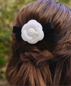 Tiaclasse 【安田美沙子さん着用・選べる2TYPE】ローズモチーフバレッタ