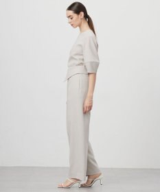 ICB 【UVケア・接触冷感・速乾・防シワ・洗える】 FluidBackSatin ランタンスリーブブラウス