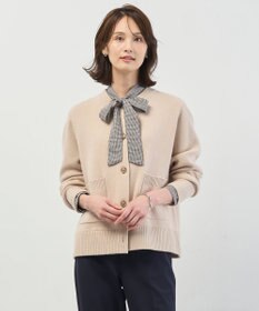 J.PRESS LADIES CAT ニット カーディガン ベージュ系