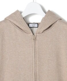J.PRESS YORK STREET 【WOMEN】ラメ裏毛ジップアップ フーディ