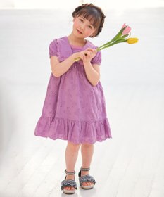 ANY KIDS エンブロイダリー レース ワンピース