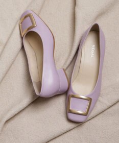 REGAL FOOT COMMUNITY 【リーガルレディース】F89Q バックル付きスクエアパンプス パンプス