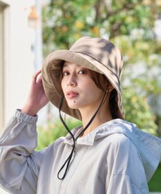 MOONBAT 【一級遮光/UVカット】UVラフィネハット（つばの広さノーマル）速乾/接触冷感/手洗いOK/サイズ調整可能/抗菌防臭加工