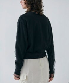 BEIGE， 【洗える】MYRTLE / チュールレイヤードクルーネックトップス