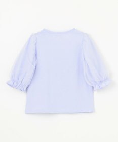 ANY KIDS リボン×チュール 七分袖Tシャツ