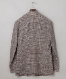 GOTAIRIKU 新柄【吸水速乾/ウォッシャブル】ノルマンディーリネン カーディガンジャケット＿グレンチェック柄