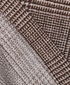 GOTAIRIKU 新柄【吸水速乾/ウォッシャブル】ノルマンディーリネン カーディガンジャケット＿グレンチェック柄