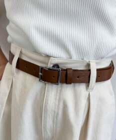 WEGO LスクエアバックルPUベルト