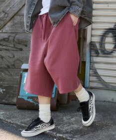 WEGO 【ユニセックス着用ITEM】ピグメントグラフィックショーツ