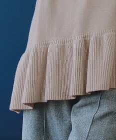Tiaclasse 【洗える】ななめフリルニットプルオーバー