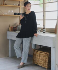 Tiaclasse 【洗える】ななめフリルニットプルオーバー