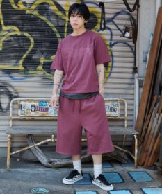 WEGO 【ユニセックス着用ITEM】ピグメントグラフィックショーツ