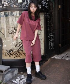 WEGO 【ユニセックス着用ITEM】ピグメントグラフィックショーツ