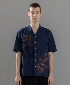 JOSEPH HOMME 新柄【洗える】メキシカンエンブロイダリー　オープンカラー半袖シャツ