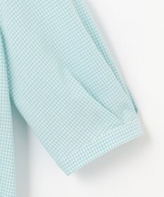 J.PRESS LADIES S 【洗える】SHEER ギンガム スキッパー ブラウス