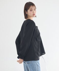 earth music&ecology フロントツイストブラウス