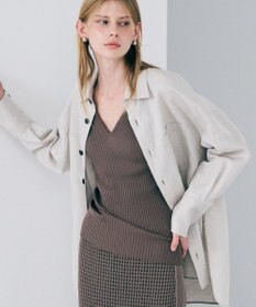 uncrave リヨセルライトリネン BIGシャツ フラックス