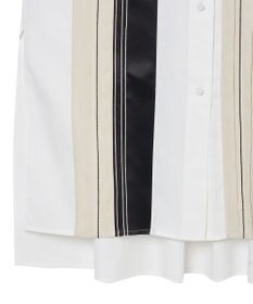 JOSEPH 【洗える】ポプリンカラーブロック　シャツドレス