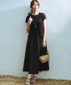 23区 ニット レイヤード セットアップ ワンピース