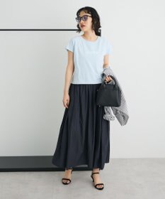 CRAFT STANDARD BOUTIQUE インド綿サイドタック切り替えスカート