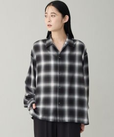 UNFILO MENS 【男女兼用】エアリーシアー オンブレシャツ