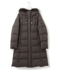 23区 S 【撥水加工】ブライトウール ロングダウンコート