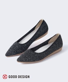 steppi 【洗える/撥水】ミックス調 ポインテッド パンプス