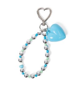 WEGO ハートメタルビーズキーホルダー