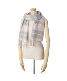 MOONBAT WEB限定【洗える】ミエル (miel) カシミヤ100％ チェックマフラー