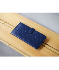 MIYABIYA La quoh with kirakaracho　南蛮七宝 エンボスレザー スリムウォレット