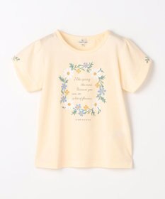 組曲 KIDS  【110-140㎝】 フラワーリースTeeシャツ