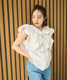 #Newans ラッフルフリルブラウス