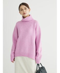 Green Parks ｆｕｗａっとメランジタートルニットプルオーバー