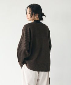 CRAFT STANDARD BOUTIQUE 編み違い斜めスリットニットチュニック