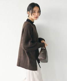 CRAFT STANDARD BOUTIQUE 編み違い斜めスリットニットチュニック