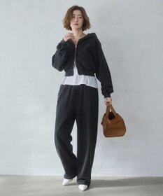 WEGO 【ウエストゴム/XSSMサイズ展開】スウェットワイドパンツ