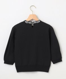 組曲 【WEB限定】ビジューパフスリーブ ニット