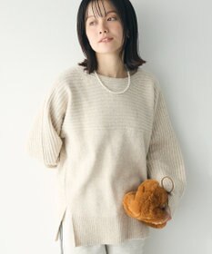 CRAFT STANDARD BOUTIQUE 編み違い斜めスリットニットチュニック