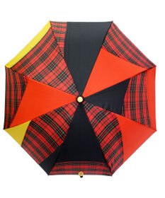 +RING 【限定/日本製】晴雨兼用傘（長ショート） RED-CHK SR428