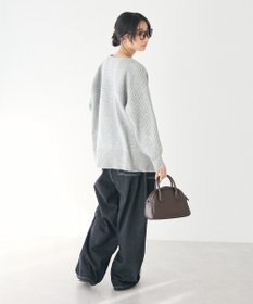 CRAFT STANDARD BOUTIQUE 編み違い斜めスリットニットチュニック