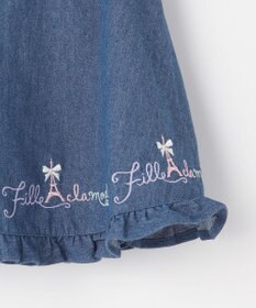 ANY KIDS 裾 ロゴ刺繍 スカパン