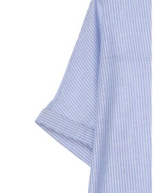 Green Parks 綿麻混フレンチスリーブスキッパーシャツ