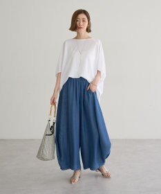 YECCA VECCA 異素材切替バックデザインプルオーバー