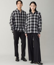 UNFILO MENS 【男女兼用】エアリーシアー オンブレシャツ