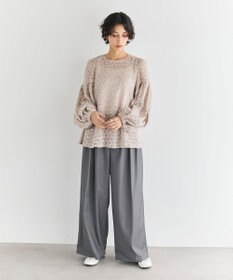 #Newans 【洗える】フィラッフィギャザースリーブブラウス