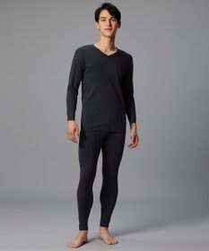 WACOAL MEN WACOAL MEN あったかインナー Vネック 8分袖 綿100％ 保温性 やわらかさが続く 静電気が起こりにくい 毛玉になりにくい 後裾長め設計 インナー WL6103 /ワコールメン