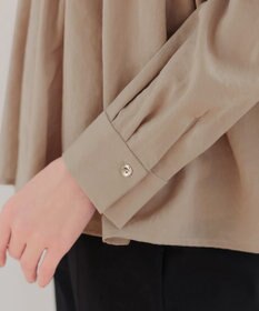 Tiaclasse 【洗える】ピンタックギャザーブラウス