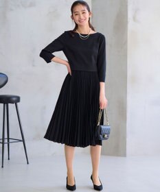 組曲 【KUMIKYOKU NAVY】ジャージーコンビプリーツ ワンピース