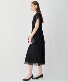 23区 【APPLAUDIR】シャーリングカットチュール ドレス