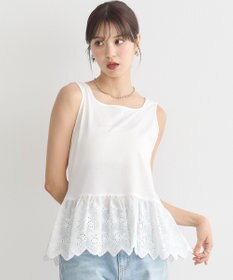 earth music&ecology コットンレースヘムインナー